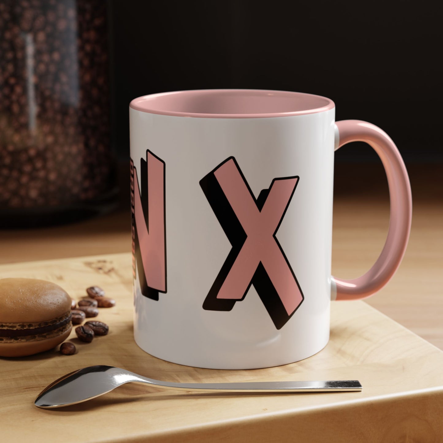 Coffee Mug - Gen X Pink Black Accent (11oz)