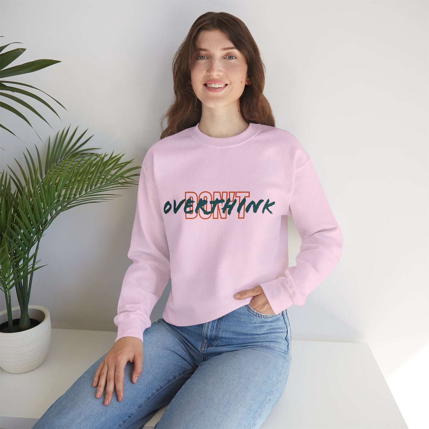 Don't Overthink Unisex Heavy Blend™ Crewneck Sweatshirt