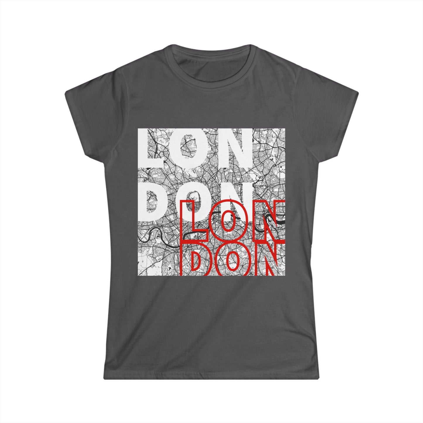 London Map Women's Softstyle Tee