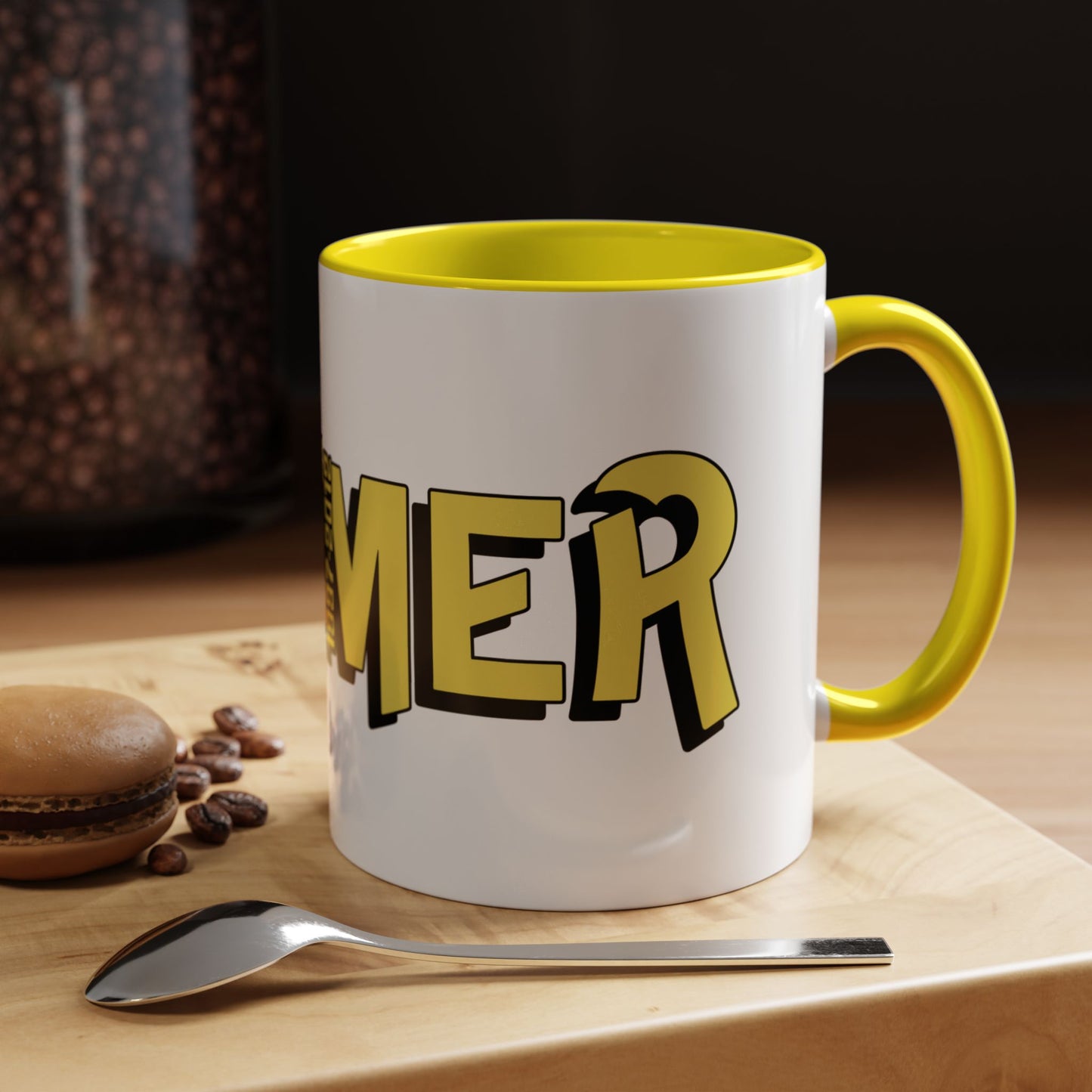 Zoomer Yellow Black Accent Coffee Mug 11oz
