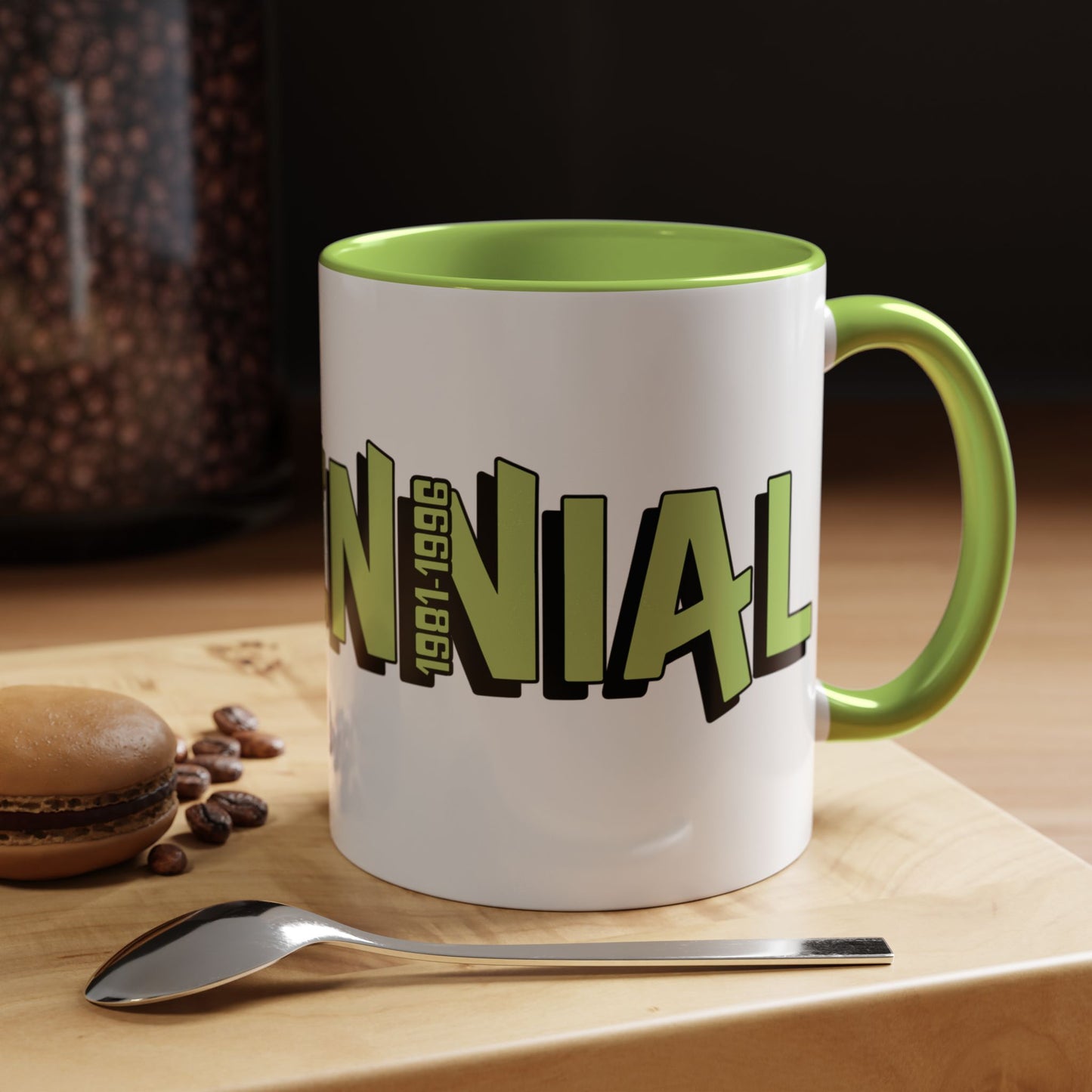 Coffee Mug - Millennial Green Black Accent (11oz)