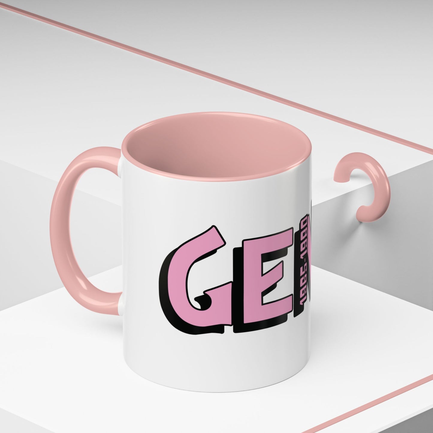 Coffee Mug - Gen X Pink Black Accent (11oz)