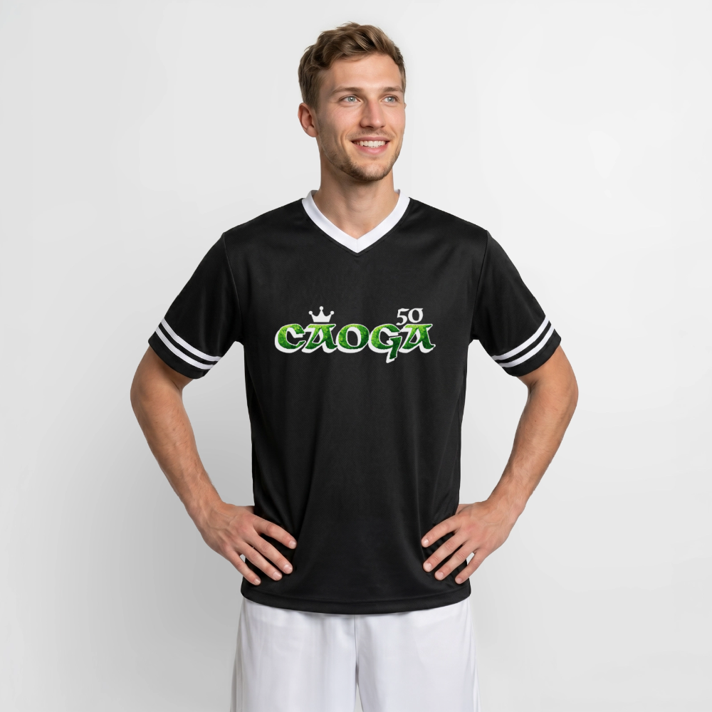 Irish Gaelic 50 Football Style Mesh T-Shirt - black/white