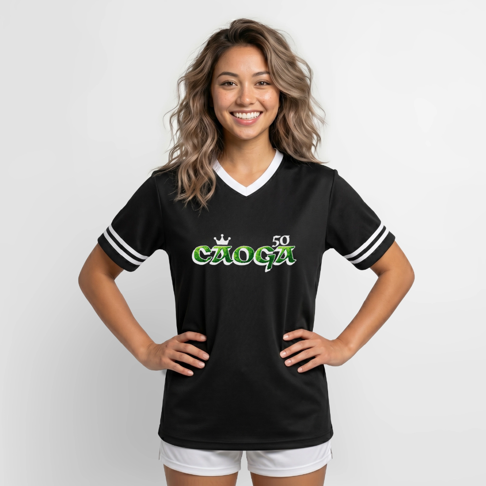 Irish Gaelic 50 Football Style Mesh T-Shirt - black/white