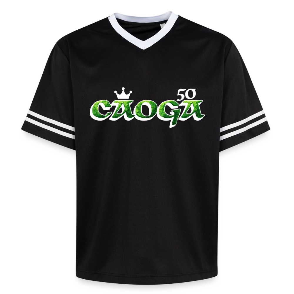 Irish Gaelic 50 Football Style Mesh T-Shirt - black/white
