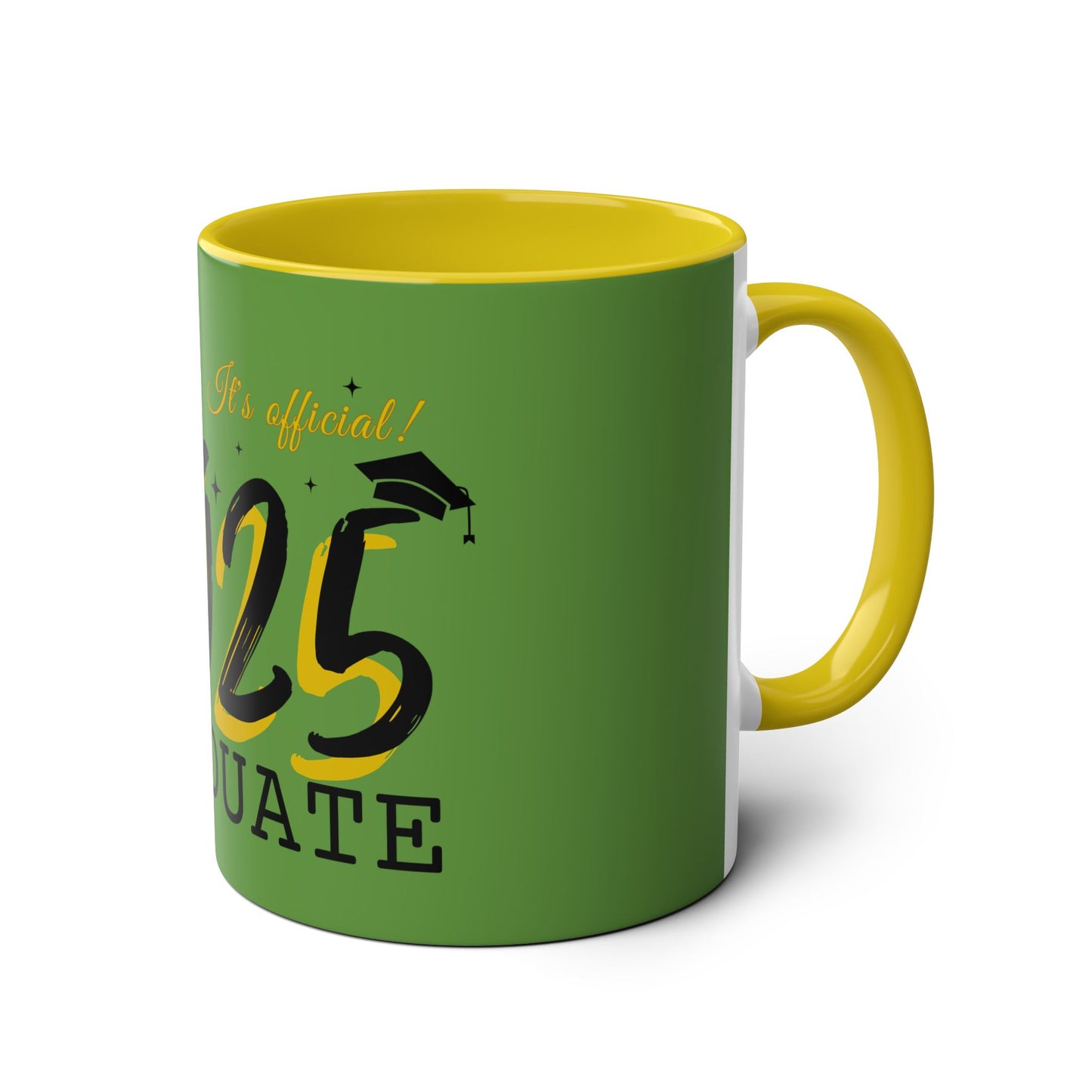 Graduate 2025 Two-Tone Coffee Mugs, 11oz