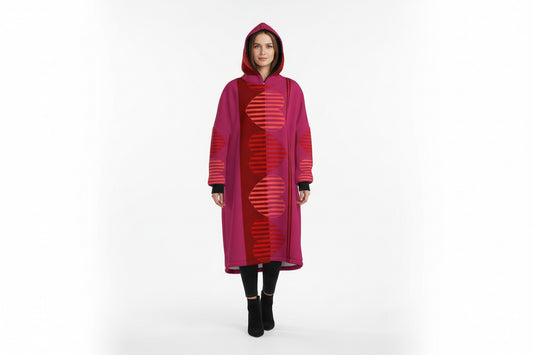 Red Hearts Waterproof Changing Robe