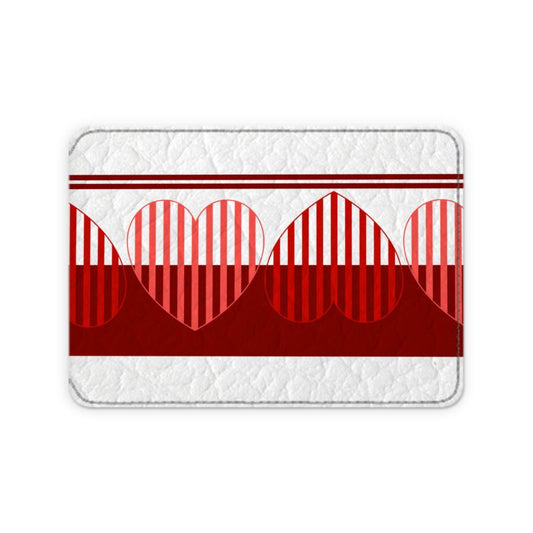 Red Hearts Vegan-friendly Faux Leather Card Case