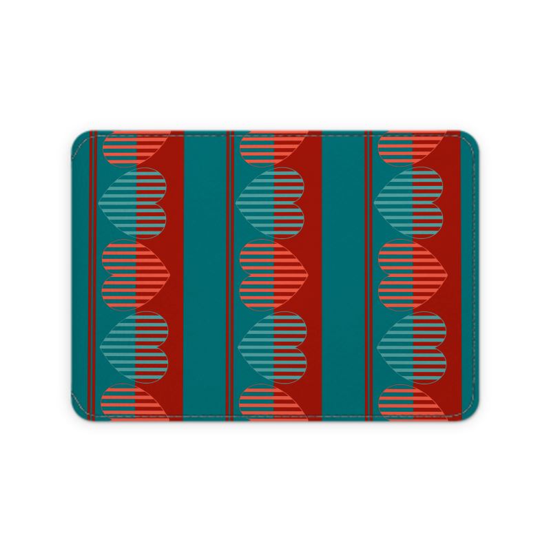 Designer Turquoise Leather Oyster Card Case
