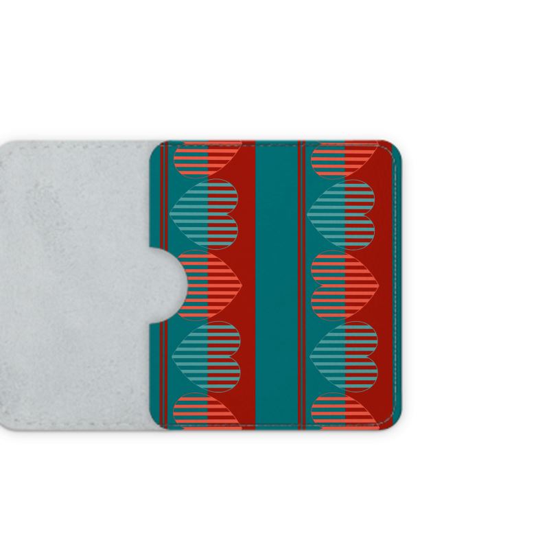 Designer Turquoise Leather Oyster Card Case