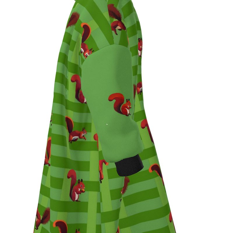 Squirrel Play Green Waterproof Changing Robe
