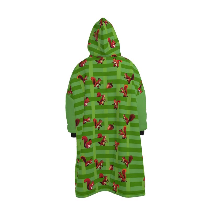 Squirrel Play Green Waterproof Changing Robe
