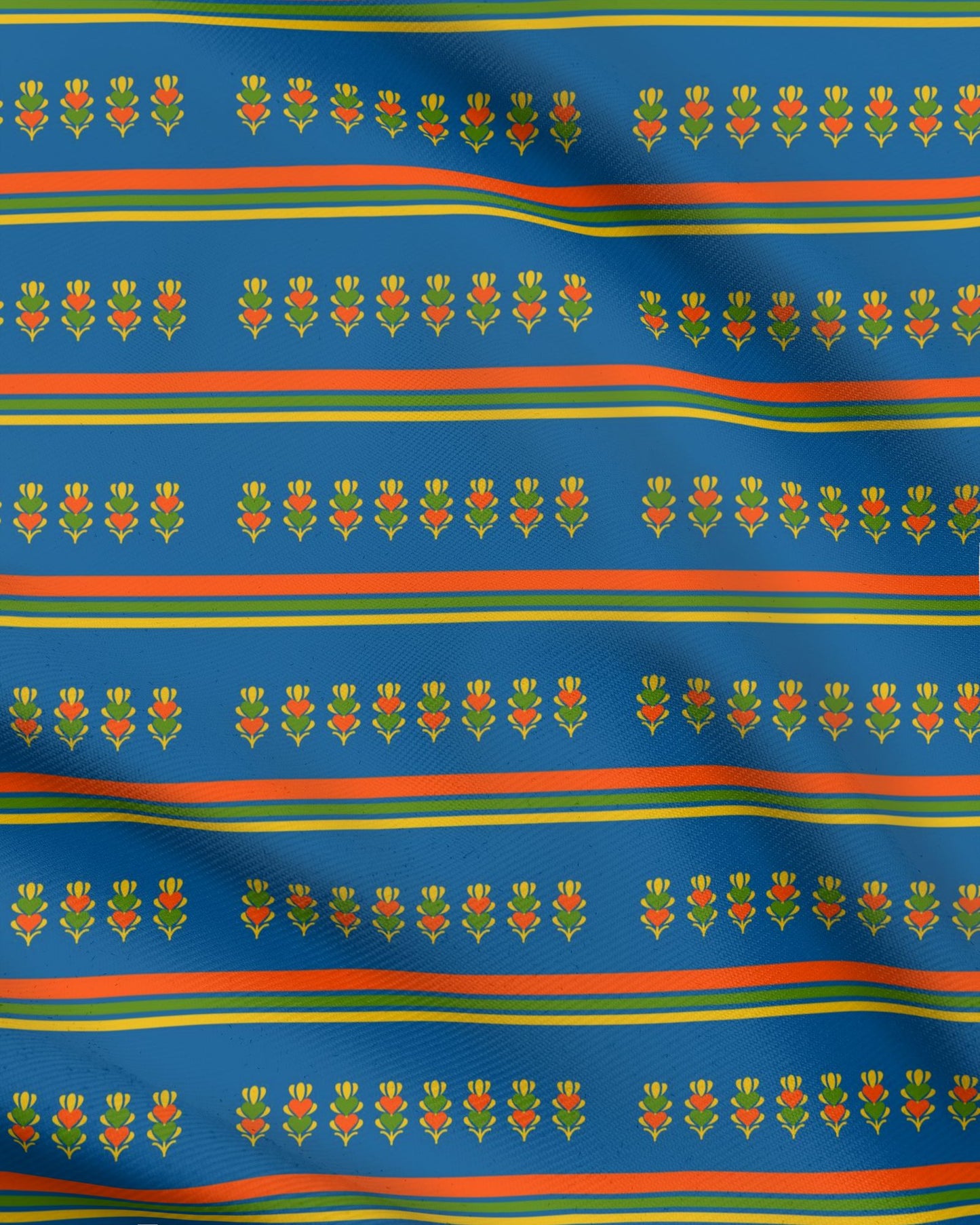 Repeat Growing Hearts Pattern Breathable Waterproof Fabric