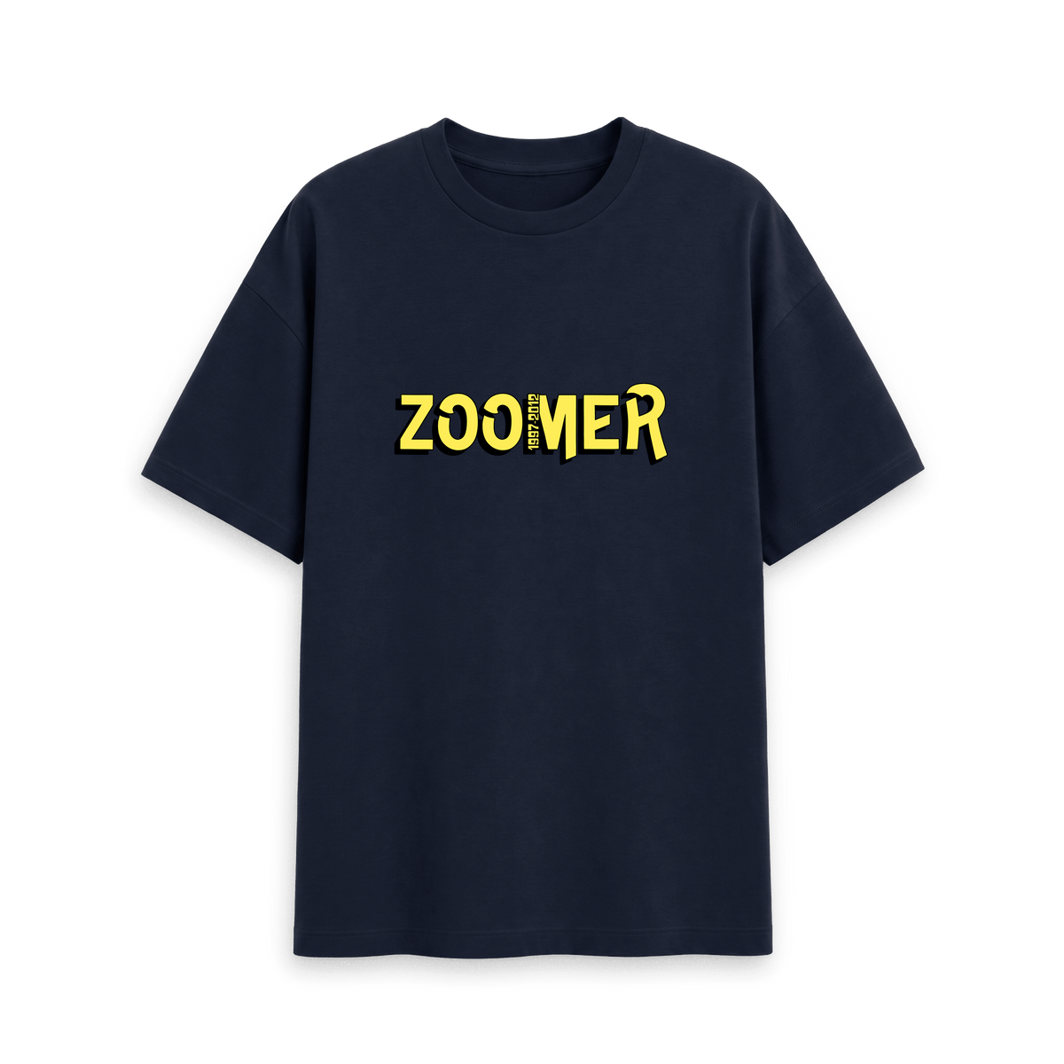 Navy Printed T-shirt Front