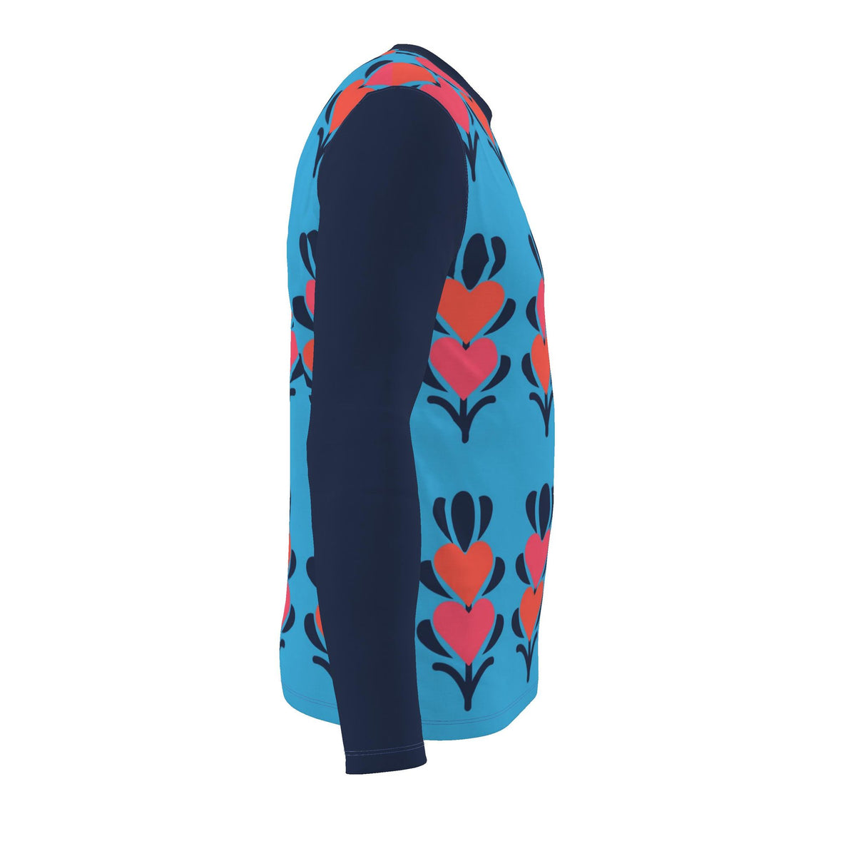 The Growing Hearts Unisex Long Sleeve T-Shirt with fabric and fit options to chose from