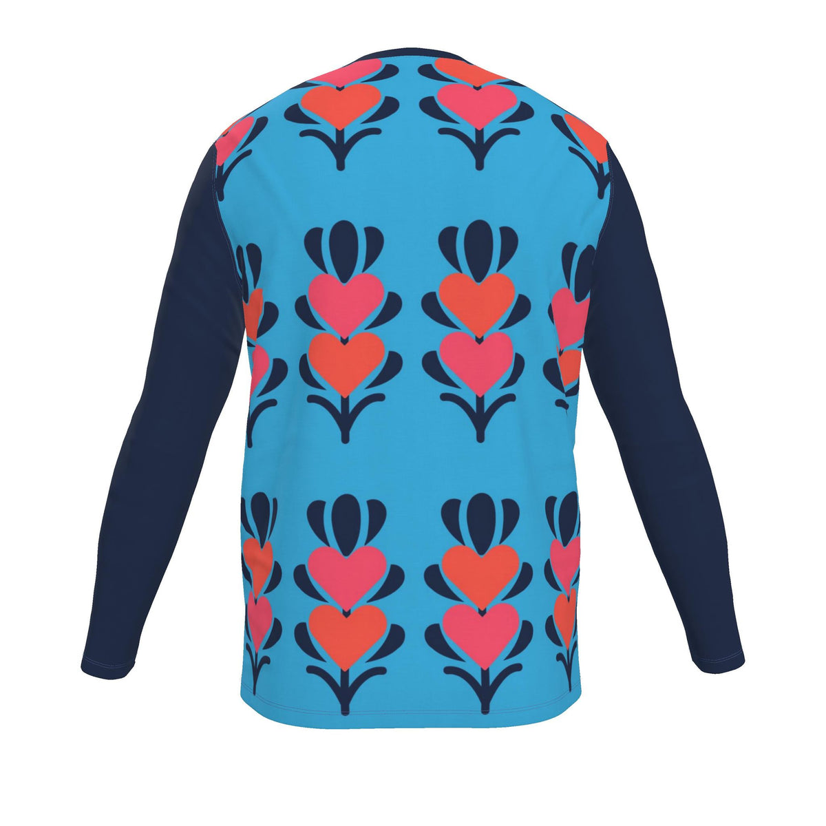The Growing Hearts Unisex Long Sleeve T-Shirt with fabric and fit options to chose from