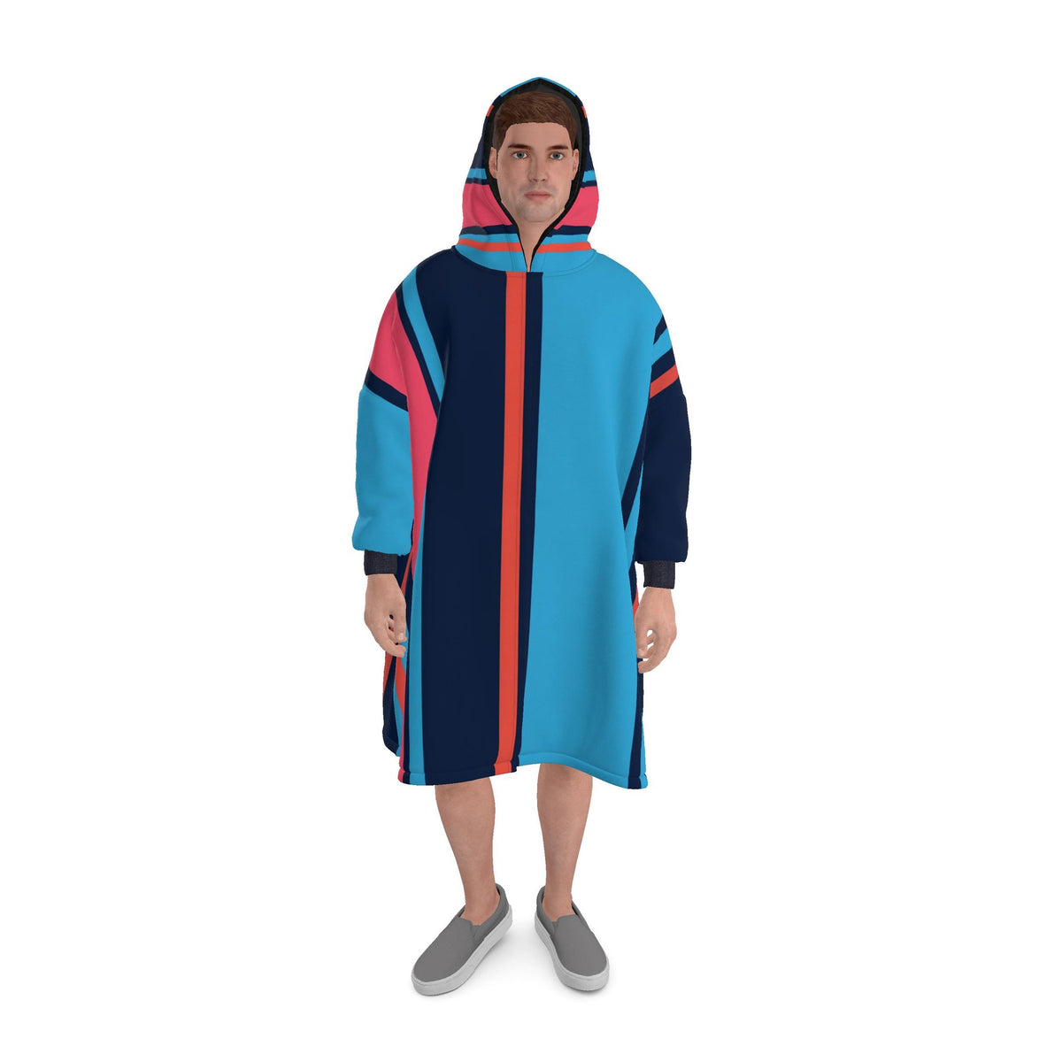 Stripy Waterproof Changing Robe