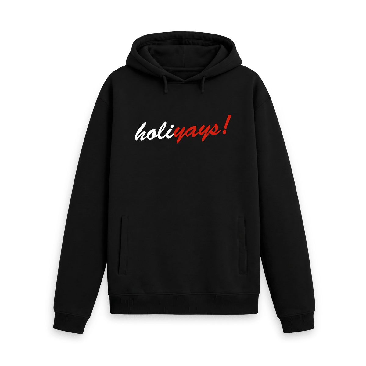 Black Recycled Hoody Front