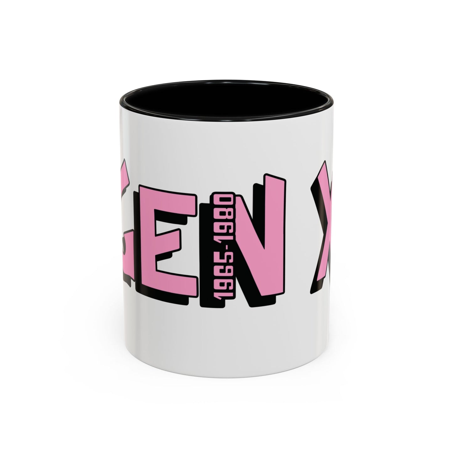 Coffee Mug - Gen X Pink Black Accent (11oz)