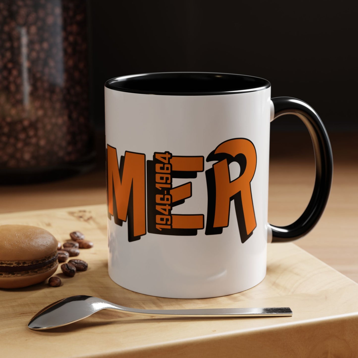 Coffee Mug - Boomer Orange Black Accent (11oz)