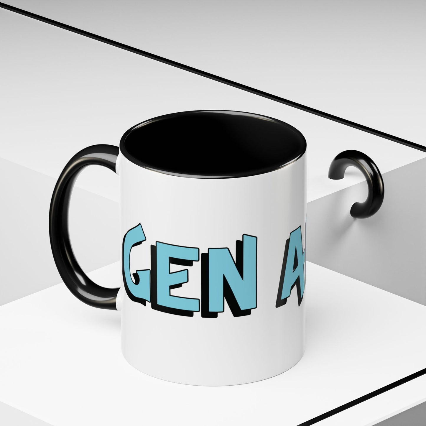 Coffee Mug: Gen Alpha Blue Black Accent (11oz)