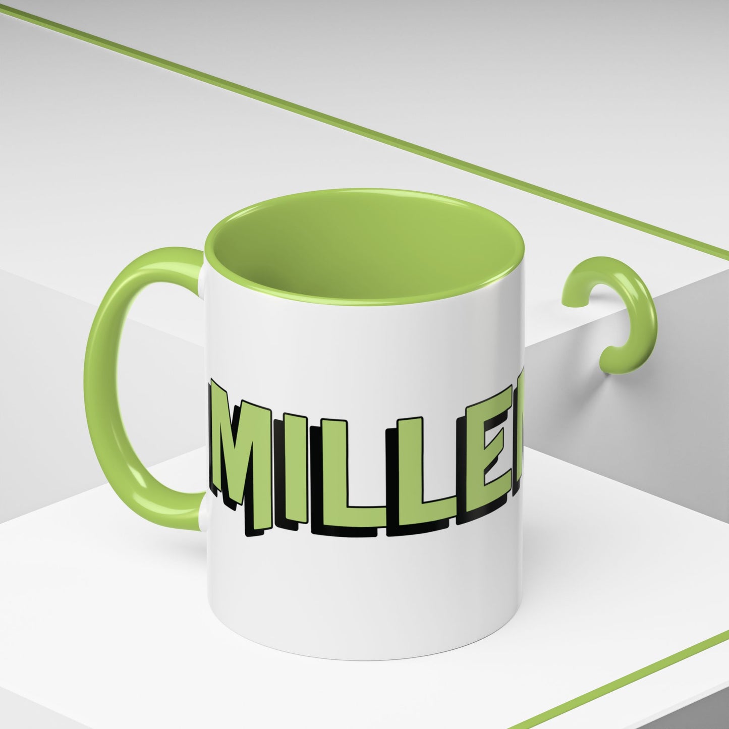 Coffee Mug - Millennial Green Black Accent (11oz)