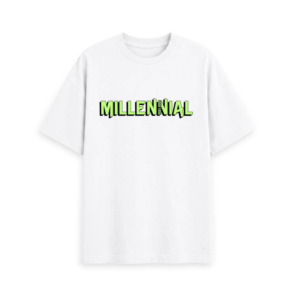 White Printed T-shirt Front