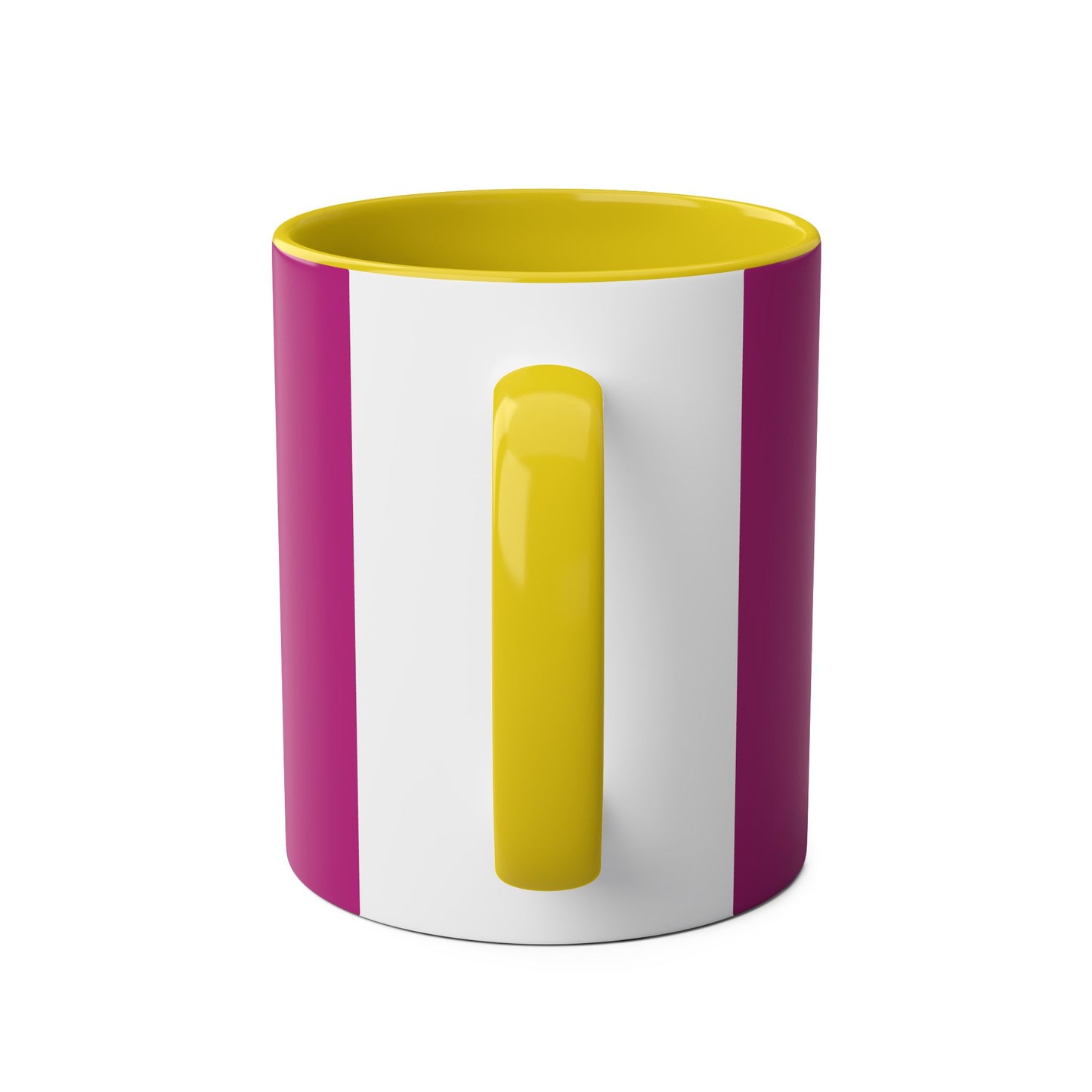 Pink Graduate 2025 Two-Tone Coffee Mugs, 11oz