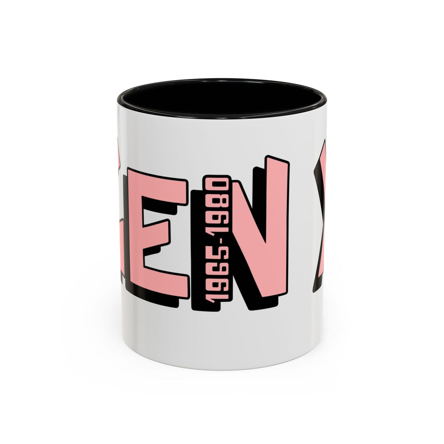 Coffee Mug - Gen X Pink Black Accent (11oz)