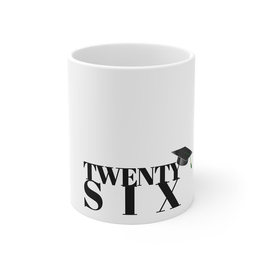 Twenty Six Graduation 11oz White Mug