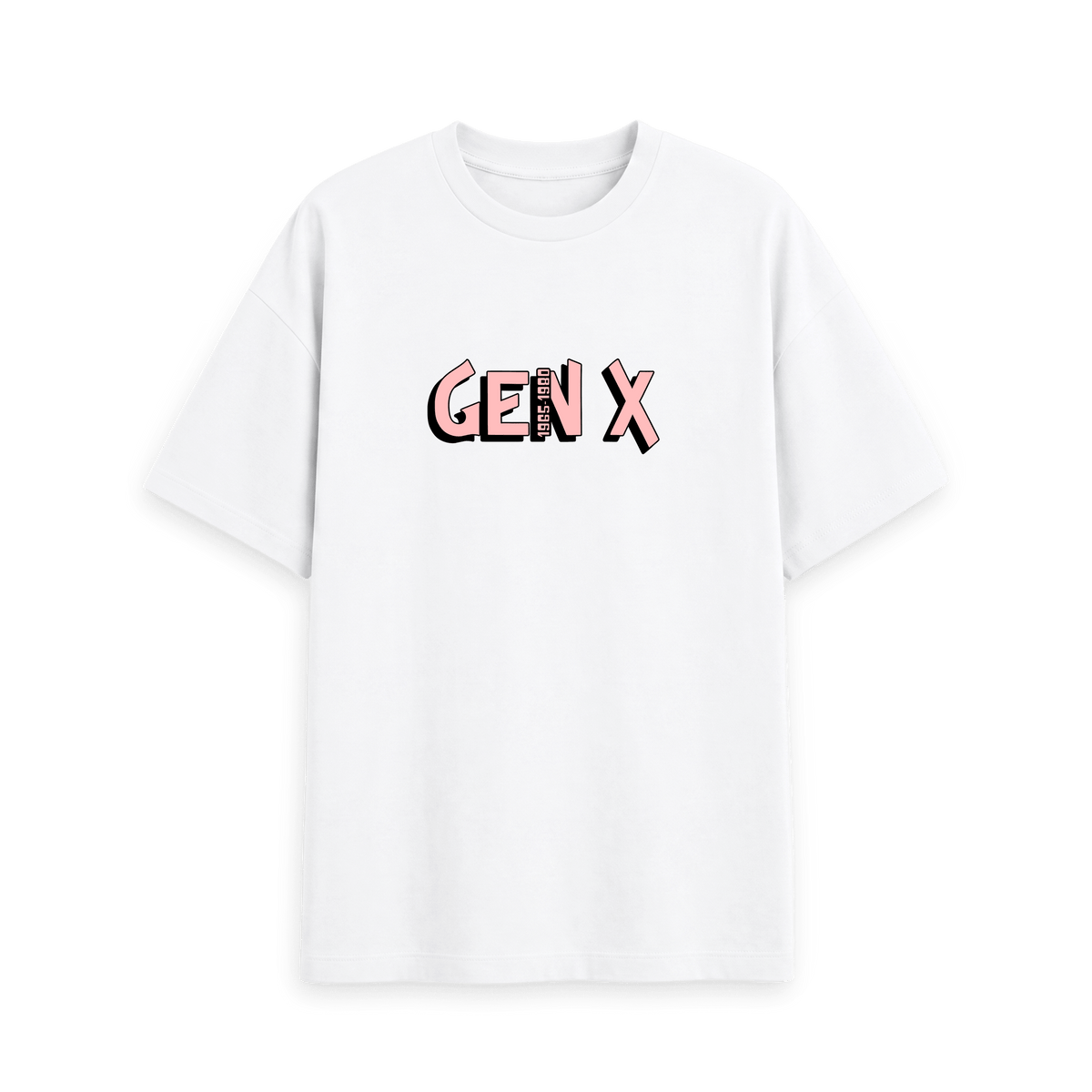 White Printed T-shirt Front