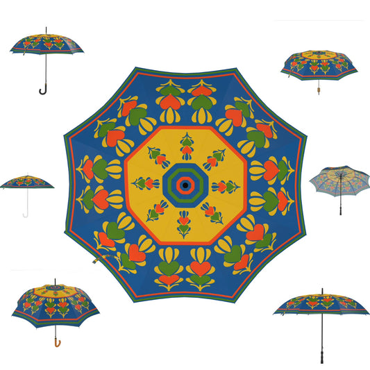 Growing Hearts Blue Umbrella