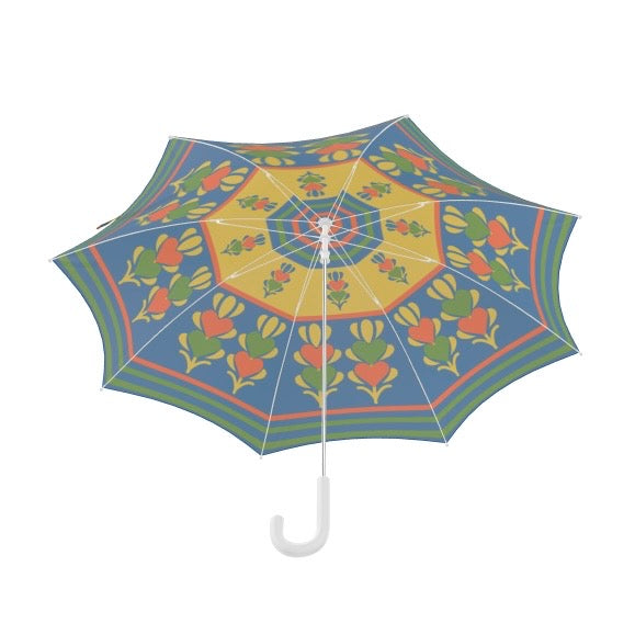 Growing Hearts Blue Umbrella