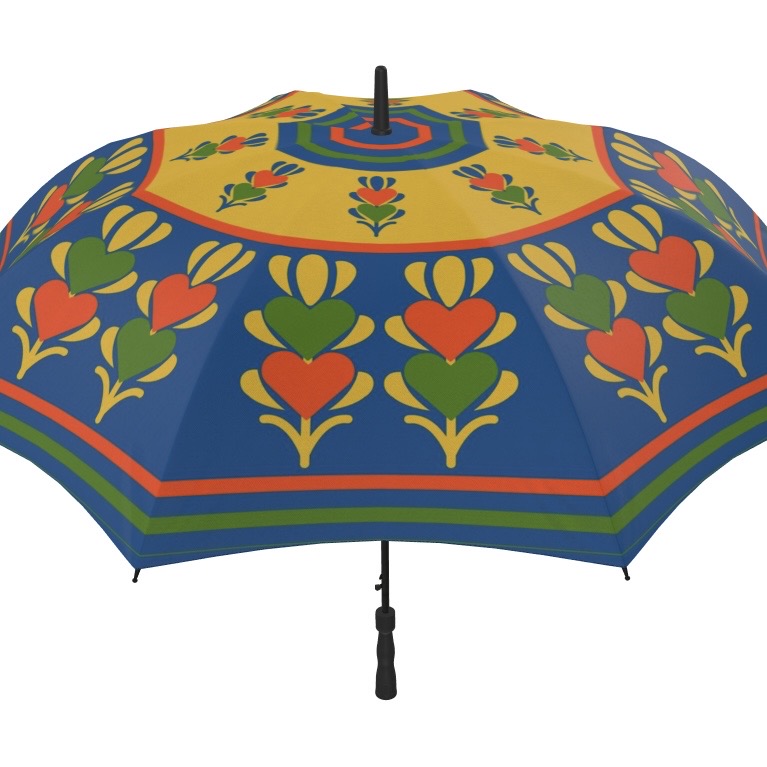 Growing Hearts Blue Umbrella