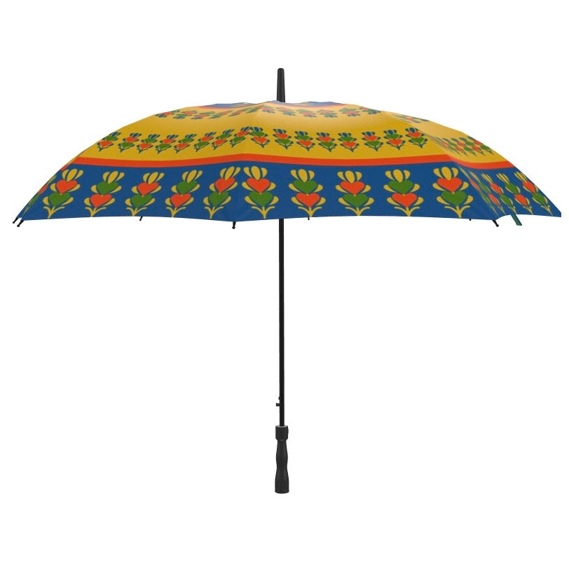 Yellow Growing Hearts Umbrella