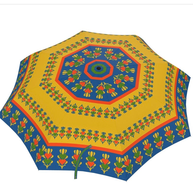 Yellow Growing Hearts Umbrella