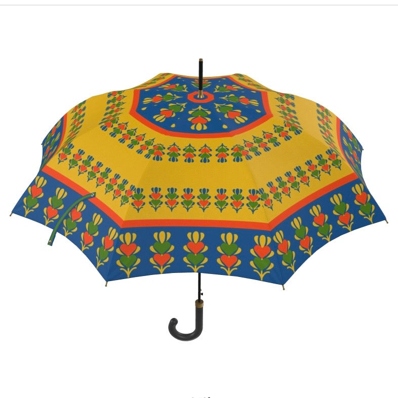 Yellow Growing Hearts Umbrella