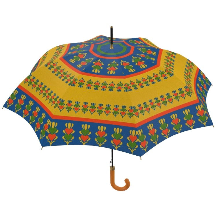 Yellow Growing Hearts Umbrella