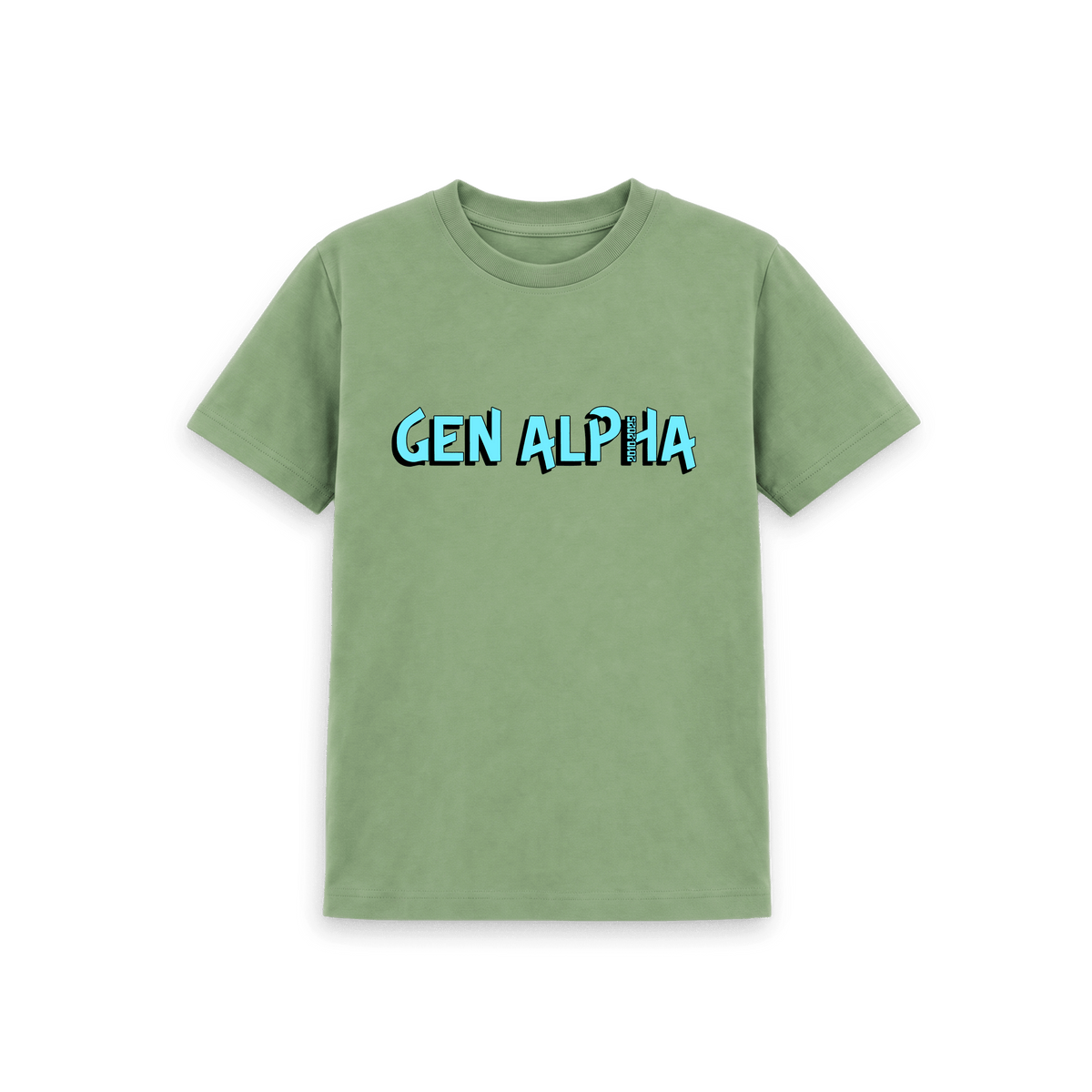 Sage Printed Kids T-Shirt Front