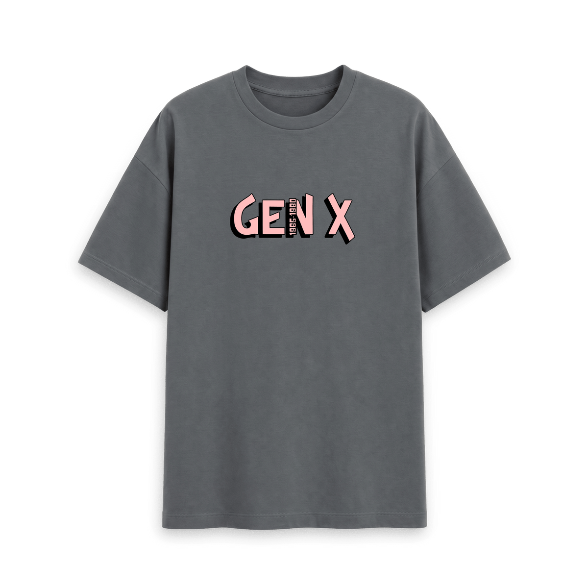Slate Grey Printed T-shirt Front