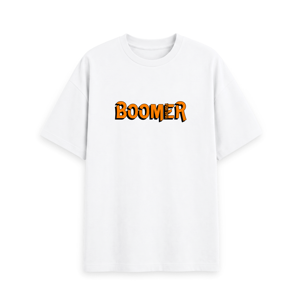 White Printed T-shirt Front