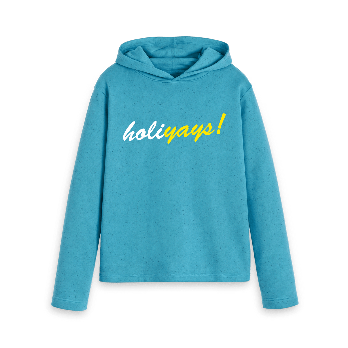 Ocean Blue Recycled Hoody Front