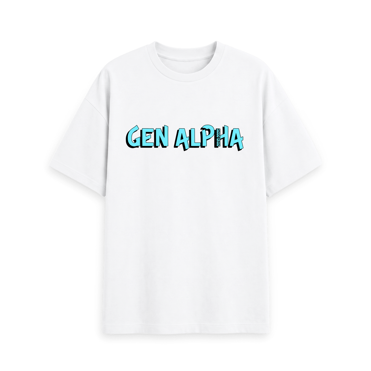 White Printed T-shirt Front