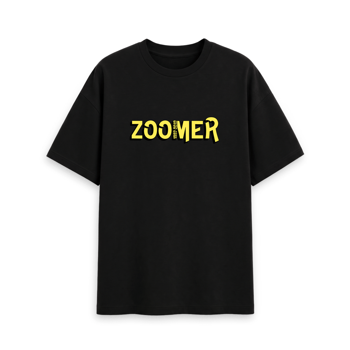 Black Printed T-shirt Front
