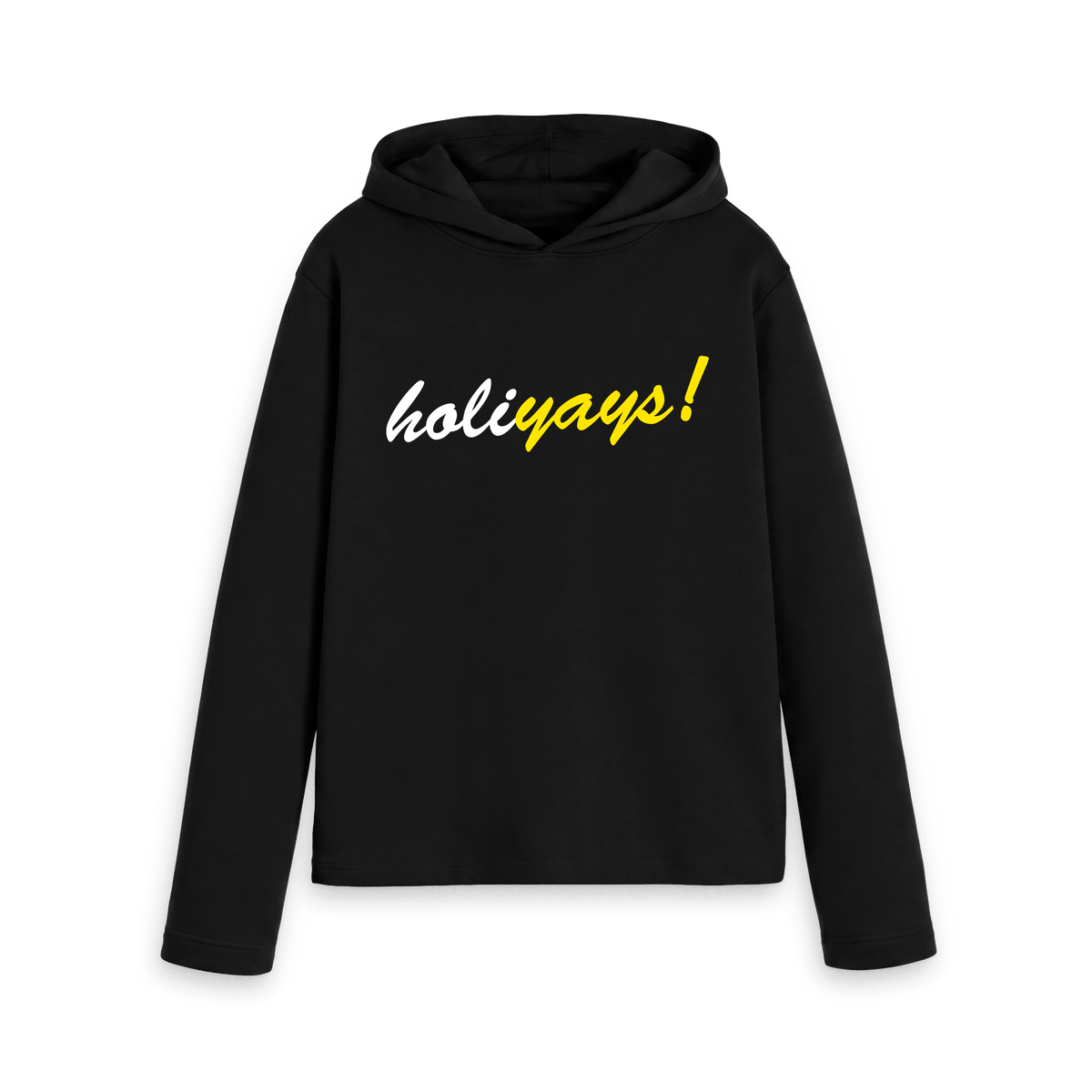 Black Recycled Hoody Front