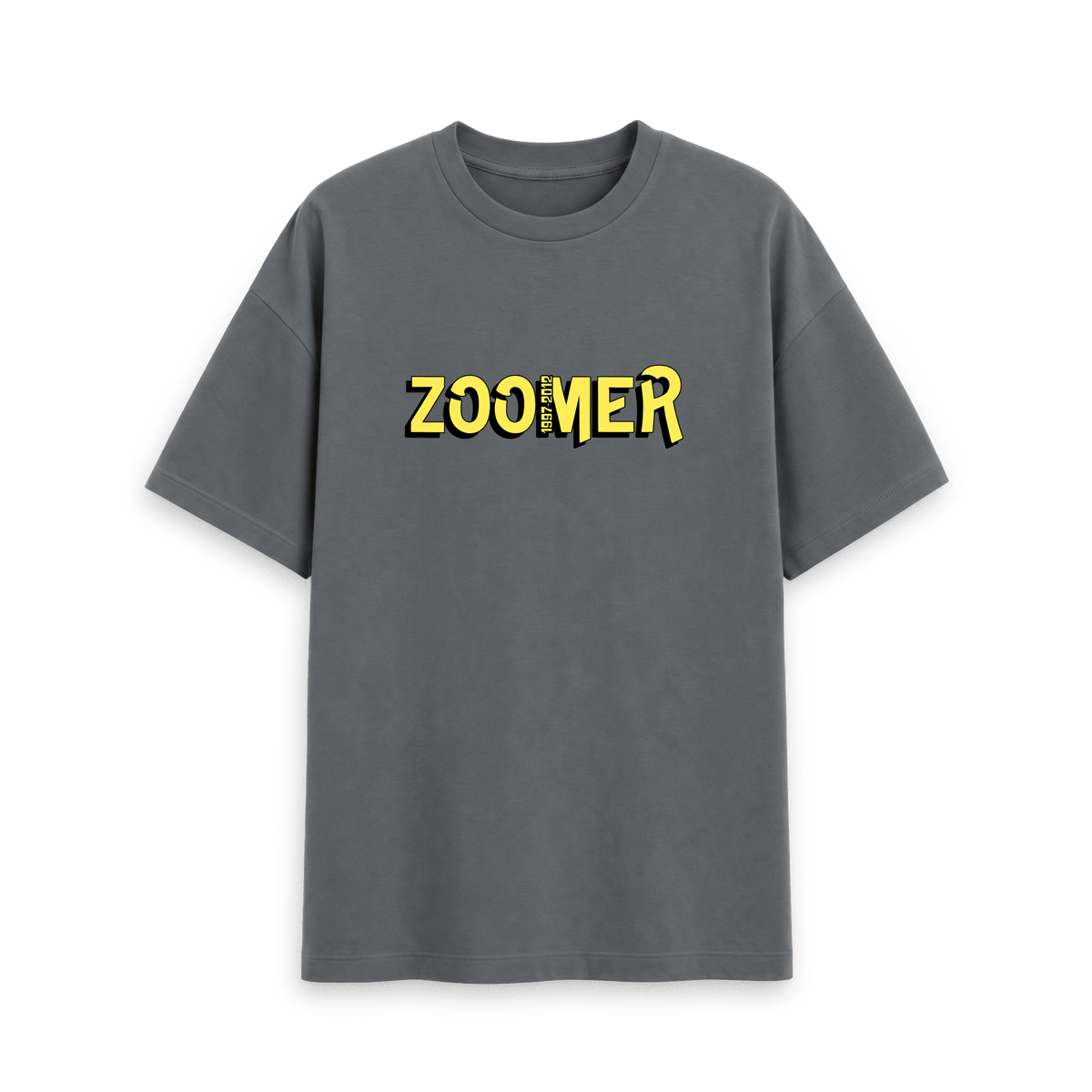 Slate Grey Printed T-shirt Front