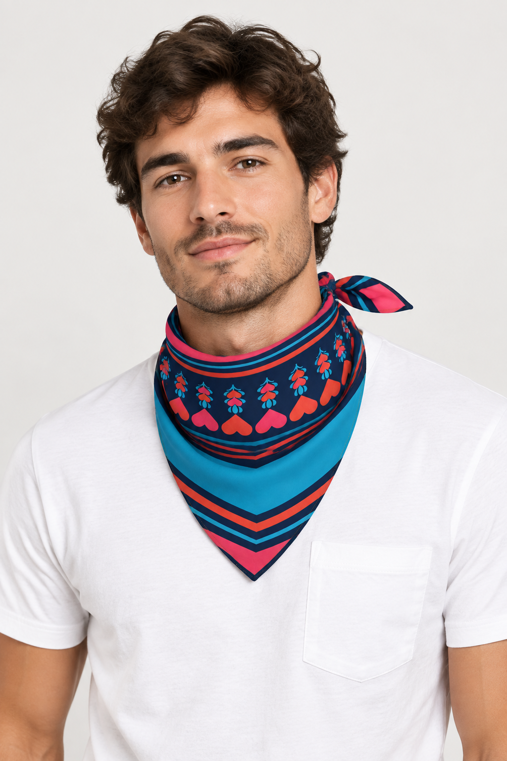 Man wearing bandana product photo